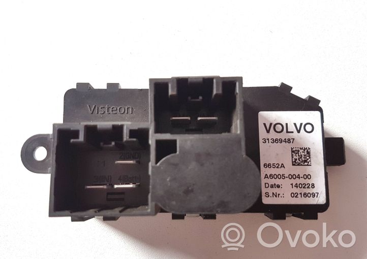 Volvo V40 Motorino ventola riscaldamento/resistenza ventola 31369487