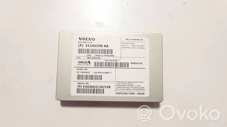 Volvo XC90 Antenna control unit 31346500