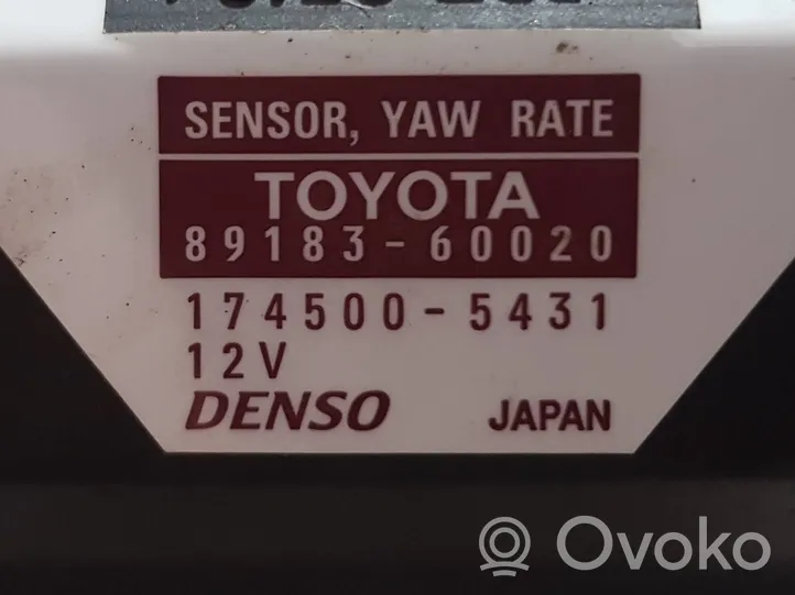 Toyota Land Cruiser (J120) Czujnik przyspieszenia ESP 8918360020