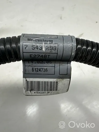 BMW 5 E60 E61 Câble de batterie positif 7543298