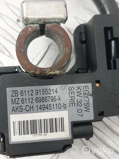 BMW X5 E70 Câble négatif masse batterie 9155214