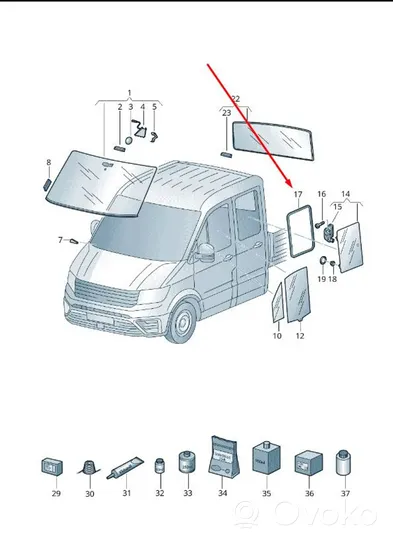 Volkswagen Crafter Uszczelka drzwi 7CA845321A