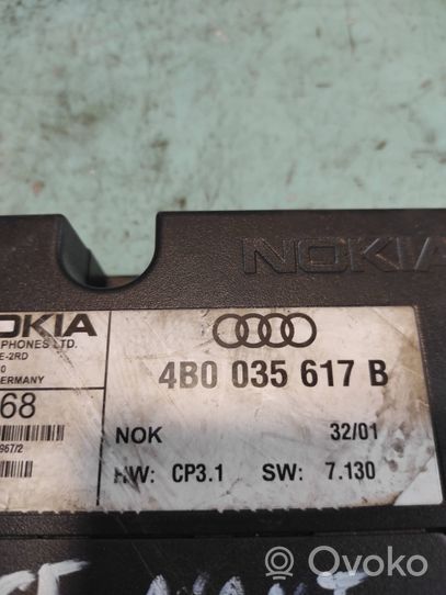 Audi A6 S6 C5 4B Puhelimen käyttöyksikkö/-moduuli 4B0035617B