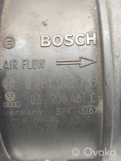 Volkswagen Tiguan Измеритель потока воздуха 03G906461C