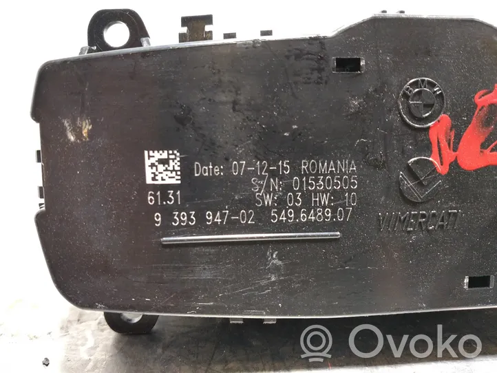 BMW 4 F32 F33 Mittariston valaistuksen säätökytkin 939394702