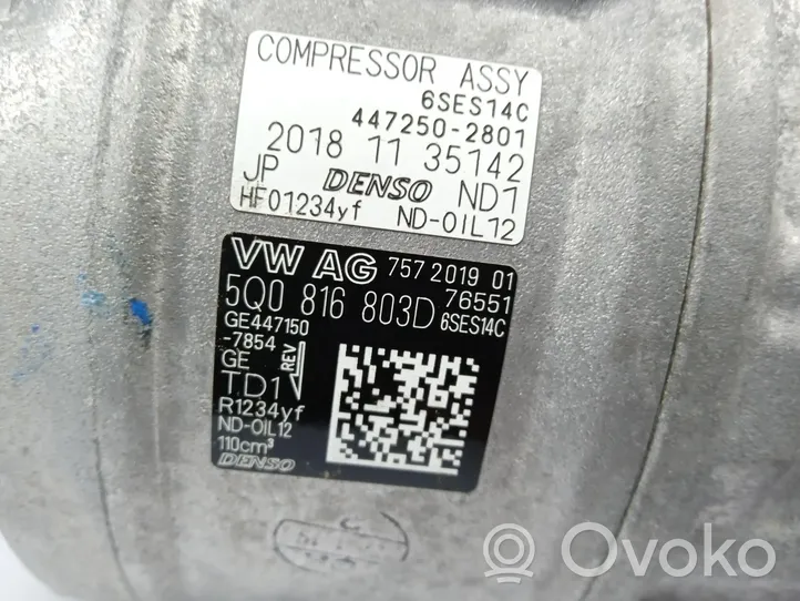 Skoda Karoq Oro kondicionieriaus kompresorius (siurblys) 5Q0816803D