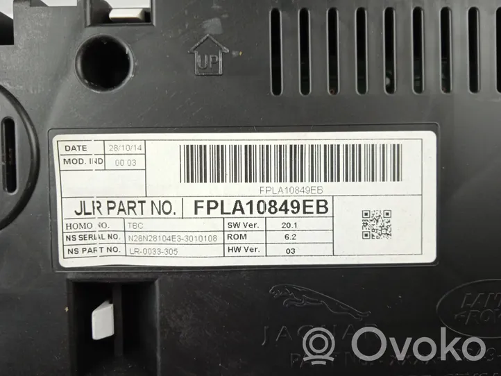 Land Rover Range Rover Sport L494 Tachimetro (quadro strumenti) FPLA10849EB