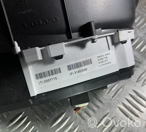 Volvo V60 Tachimetro (quadro strumenti) P31453099