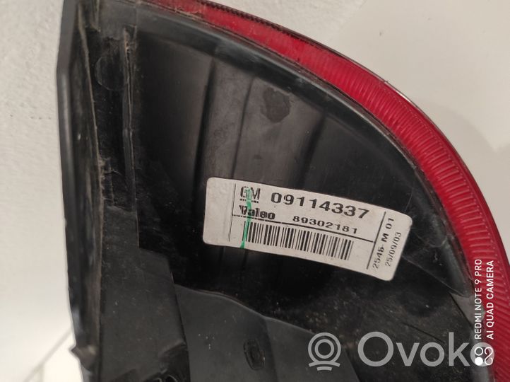 Opel Corsa C Задний фонарь в кузове 09114337