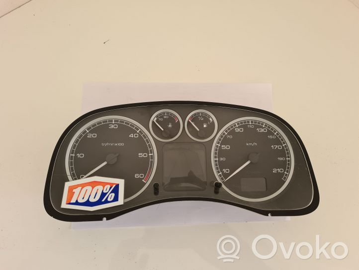 Peugeot 307 Compteur de vitesse tableau de bord P9651299680C