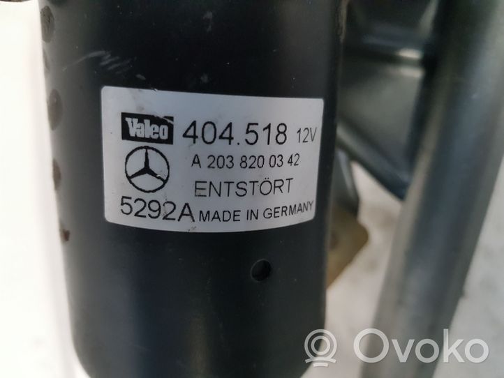 Mercedes-Benz C W203 Wischergestänge Wischermotor vorne A2038200342