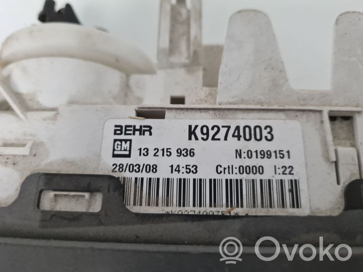 Opel Meriva A Centralina del climatizzatore K9274003