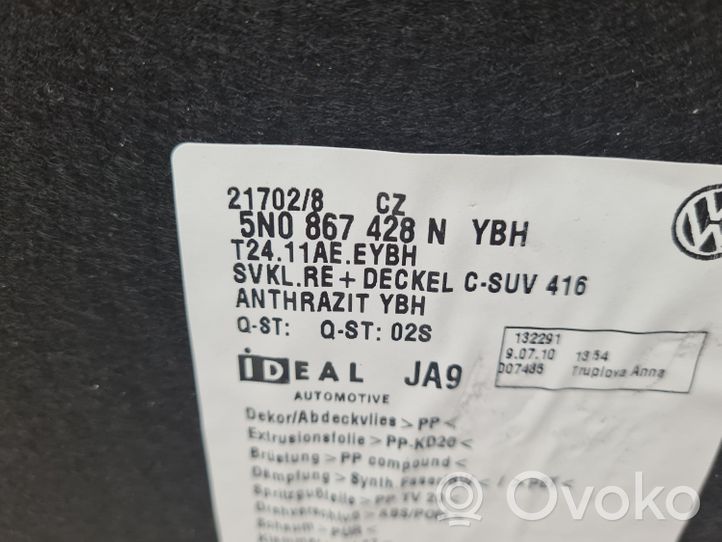 Volkswagen Tiguan Boczek / Tapicerka / bagażnika 5N0867428N