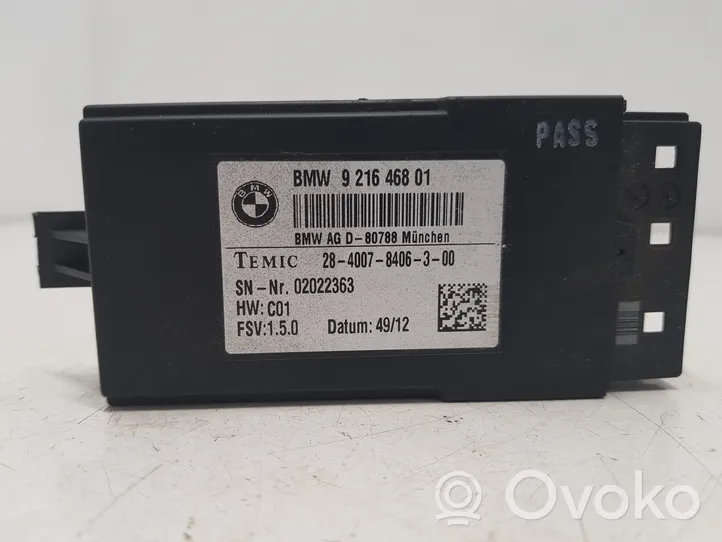 BMW 5 F10 F11 Seat heating relay 921646801