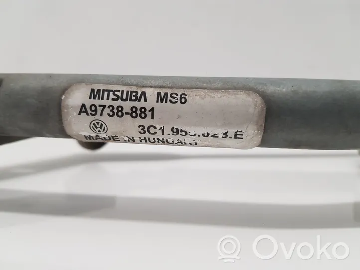 Volkswagen PASSAT B6 Mechanizm i silniczek wycieraczek szyby przedniej / czołowej 3C1955023E