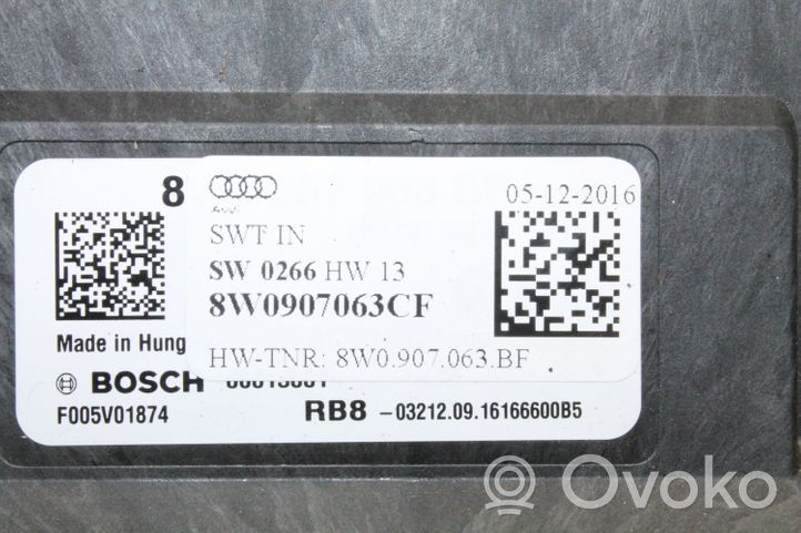 Audi A4 S4 B9 Kit centralina motore ECU e serratura 8W0907063CF