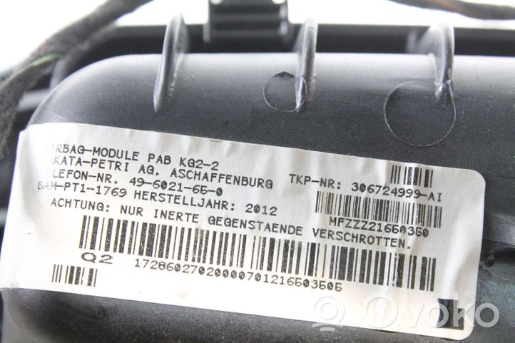 Mercedes-Benz SLK R172 Poduszka powietrzna Airbag pasażera 307795510