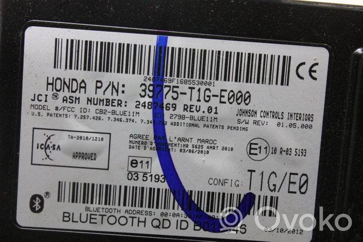 Honda CR-V Moduł / Sterownik Bluetooth 39775T1GE000