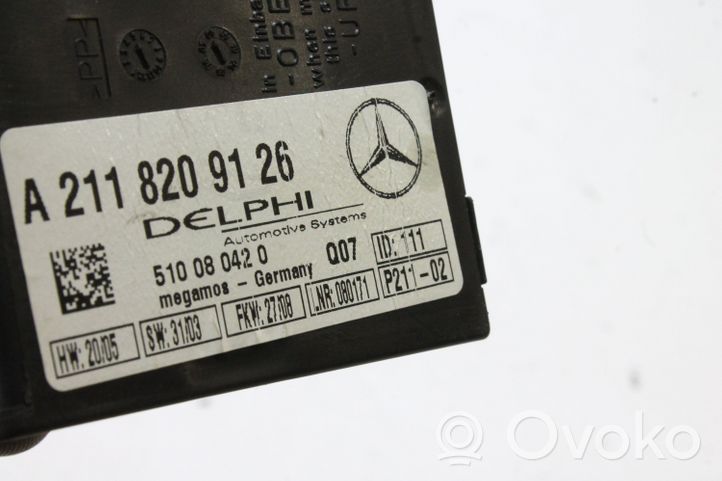 Mercedes-Benz CLC CL203 Sterownik / Moduł alarmu A2118209126