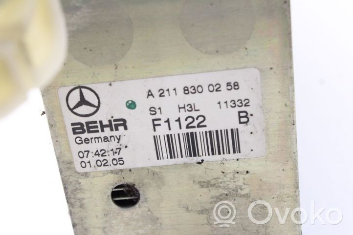 Mercedes-Benz CLS C219 Radiateur de chauffage A2118300258