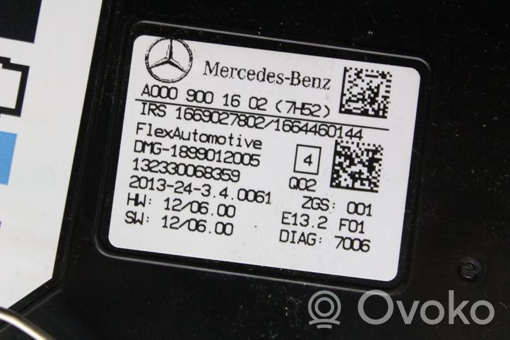 Mercedes-Benz CLA C117 X117 W117 Etuistuimen valo A0009001602