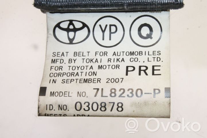 Toyota Prius (NHW20) Etuistuimen turvavyö 7L8230P