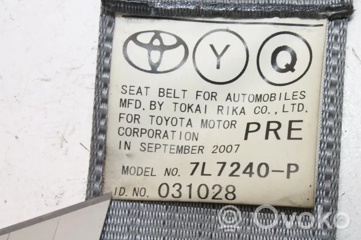 Toyota Prius (NHW20) Ceinture de sécurité avant 7L7240P