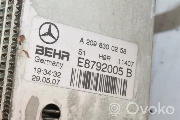 Mercedes-Benz CLK A209 C209 Oro kondicionieriaus radiatorius (salone) A2098300258