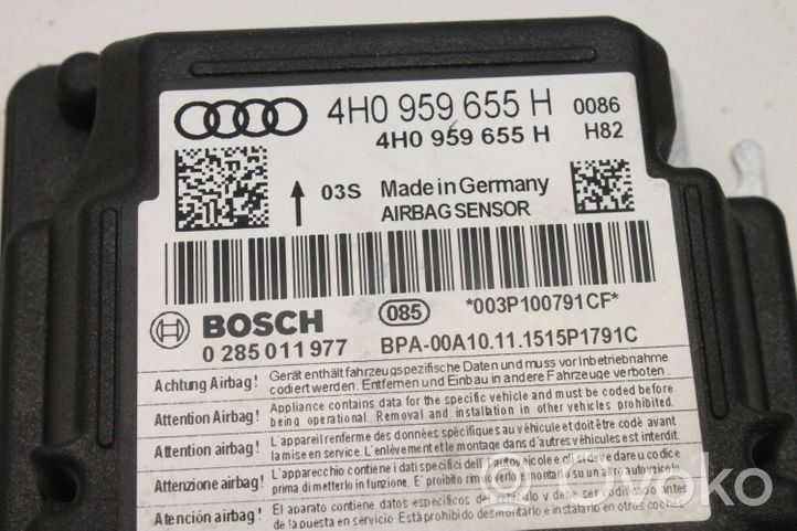 Audi A6 C7 Centralina/modulo airbag 4H0959655H