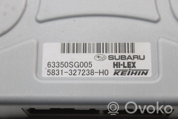 Subaru Forester SJ Autres dispositifs 63350SG005