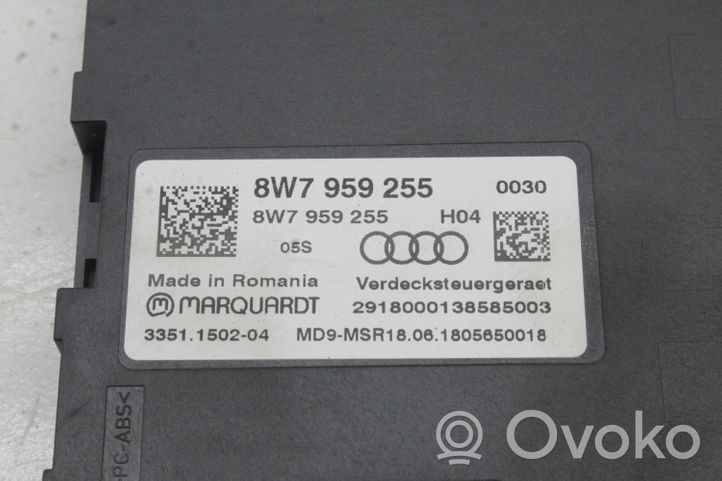 Audi A5 Unidad de control de techo convertible 8W7959255