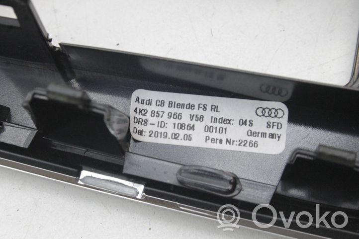 Audi A7 S7 4K8 Rivestimento del vano portaoggetti del cruscotto 4K2857966