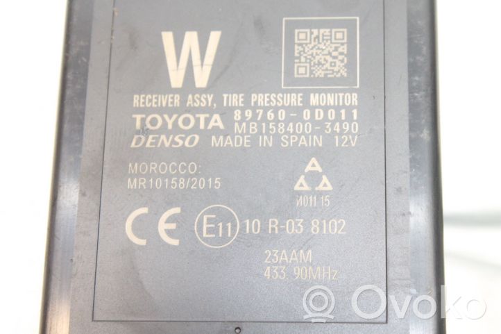 Toyota Yaris Padangų slėgio valdymo blokas 897600D011