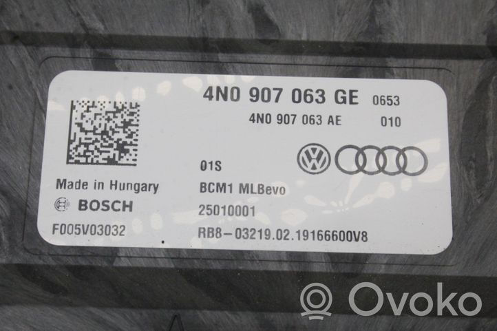 Audi A7 S7 4K8 Module de contrôle carrosserie centrale 4N0907063GE