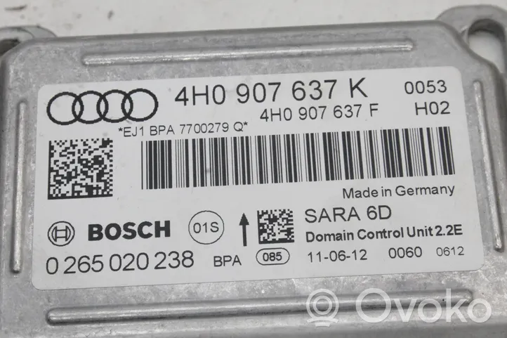 Audi A8 S8 D4 4H Capteur d'accélération 4H0907637K