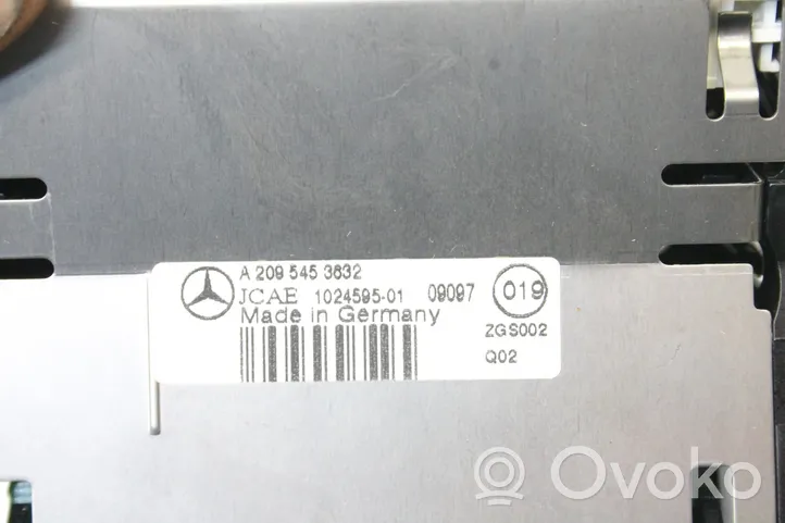 Mercedes-Benz CLC CL203 Monitor del sensore di parcheggio PDC A2095453632