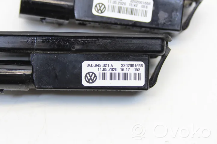 Volkswagen Polo VI AW Lampa oświetlenia tylnej tablicy rejestracyjnej 3G5943021A
