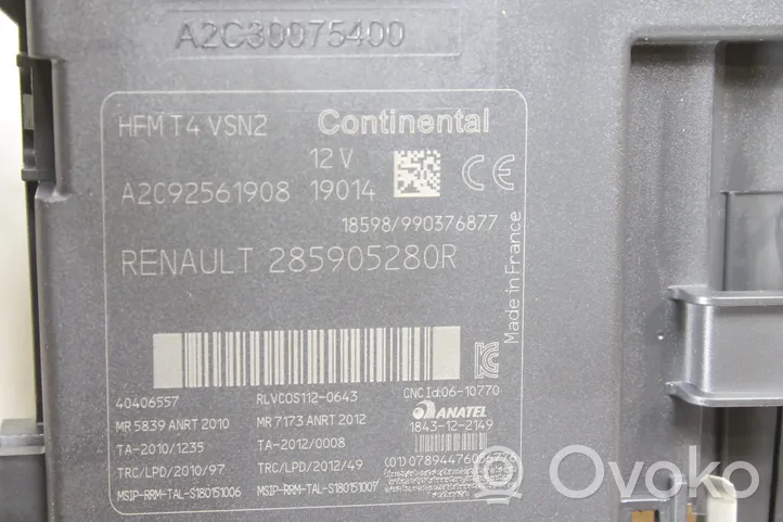 Renault Captur Kit calculateur ECU et verrouillage 237102099S