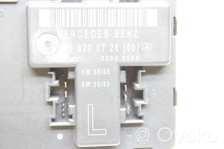 Mercedes-Benz SLK R171 Oven ohjainlaite/moduuli 1718200726