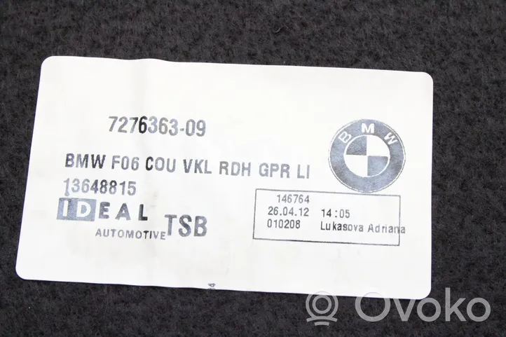 BMW 6 F06 Gran coupe Garniture panneau latérale du coffre 7276363