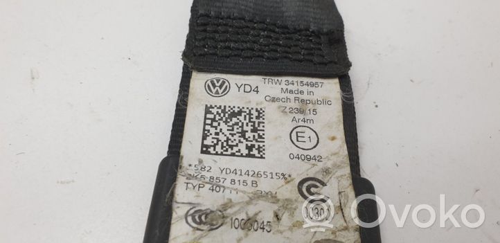 Volkswagen Caddy Kolmannen istuinrivin turvavyö 2K5857815B