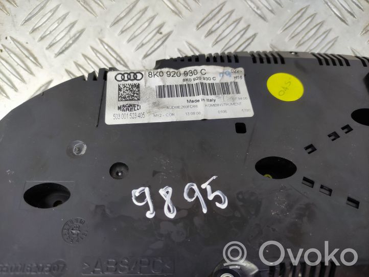 Audi A4 S4 B8 8K Compteur de vitesse tableau de bord 8K0920930C