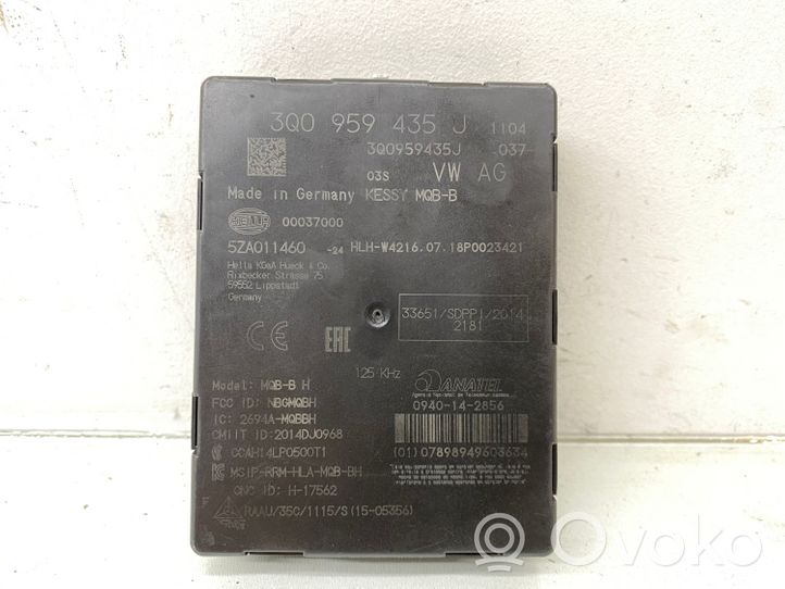 Skoda Superb B8 (3V) Keyless (KESSY) go control unit/module 3Q0959435J