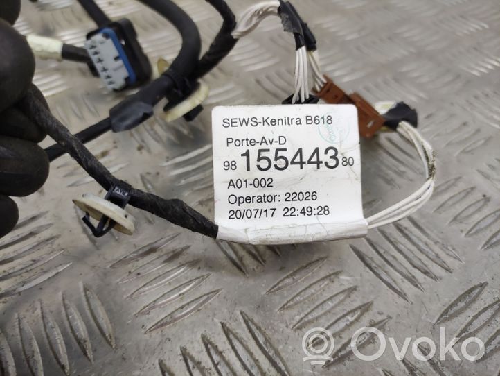Citroen C3 Faisceau de câblage de porte avant 9815544380