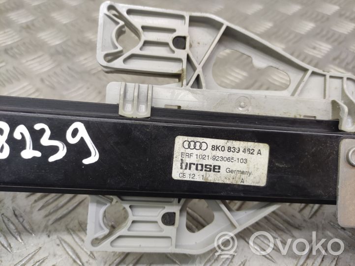 Audi A4 S4 B8 8K Mechanizm podnoszenia szyby tylnej bez silnika 8K0839462