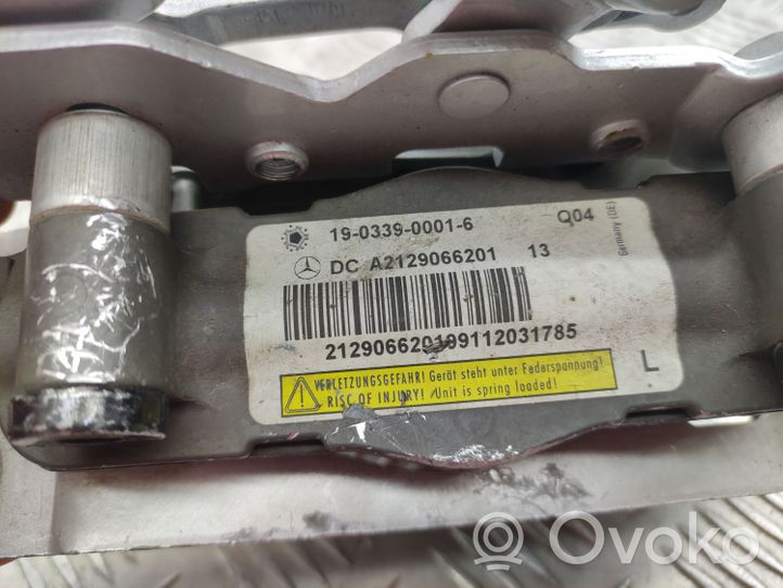 Mercedes-Benz E C207 W207 Cerniere del vano motore/cofano A2129066301