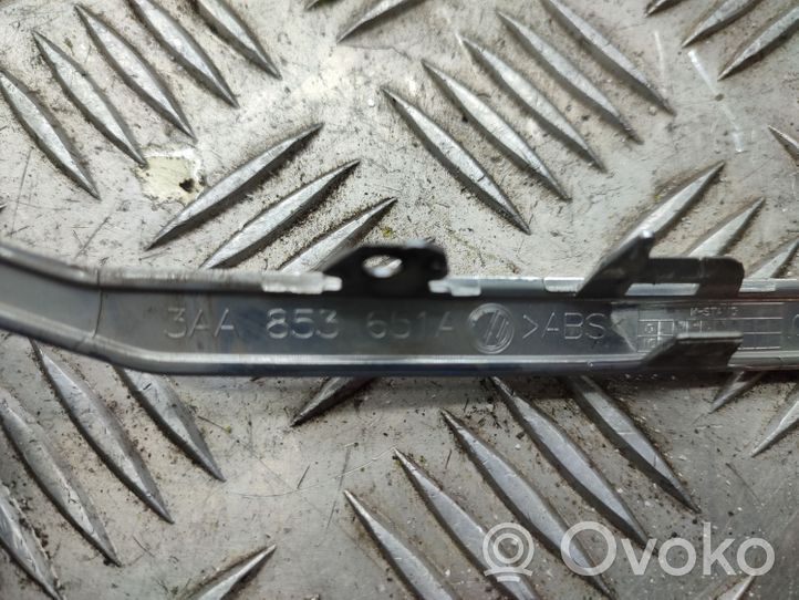 Volkswagen PASSAT B7 Grille calandre supérieure de pare-chocs avant 3AA853651A