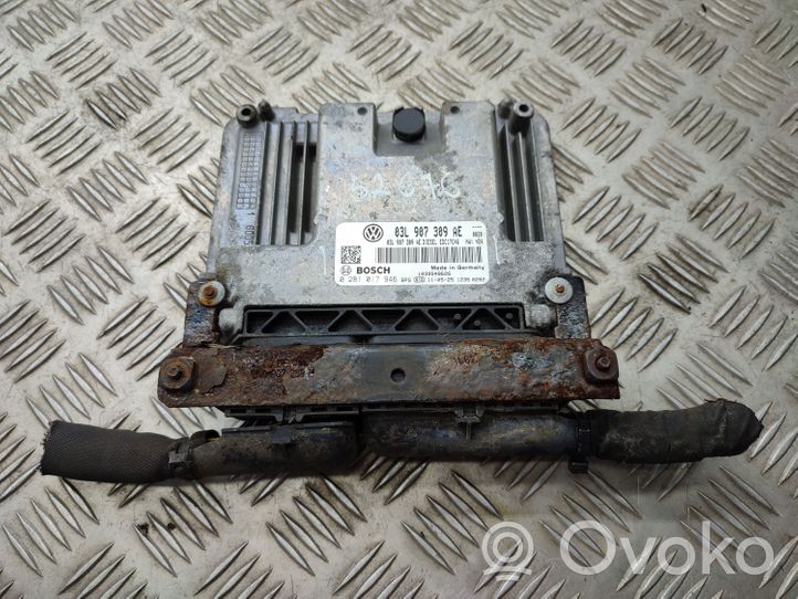 Volkswagen Tiguan Kit centralina motore ECU e serratura 03L907309AE