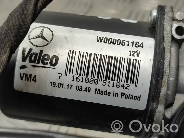Mercedes-Benz Vito Viano W447 Tiranti e motorino del tergicristallo anteriore W000051184
