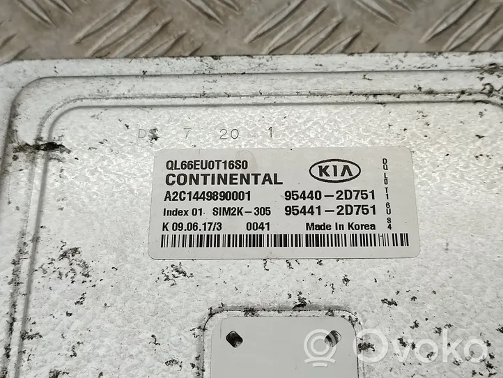 KIA Sportage Module de contrôle de boîte de vitesses ECU 954402D751